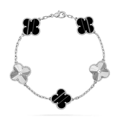 [CharmAmor] CLOVER 5 MOTIF PULSAR STONE BRACELET COLLECTION