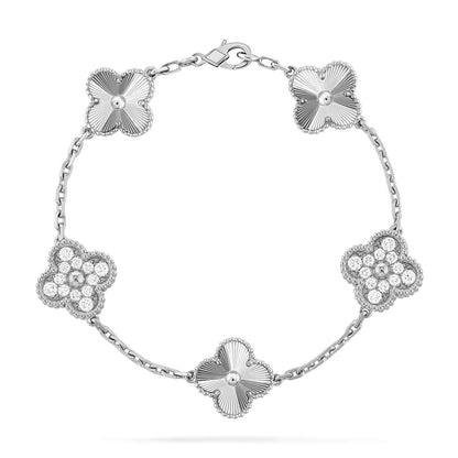 [CharmAmor] CLOVER 5 MOTIF LASER BRACELET COLLECTION