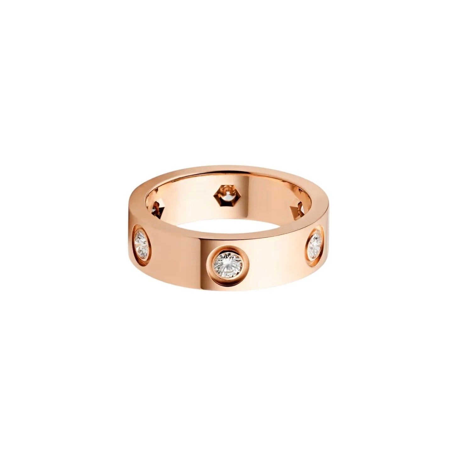 [CharmAmor]LOVE 5.5MM 6 DIAMOND RING