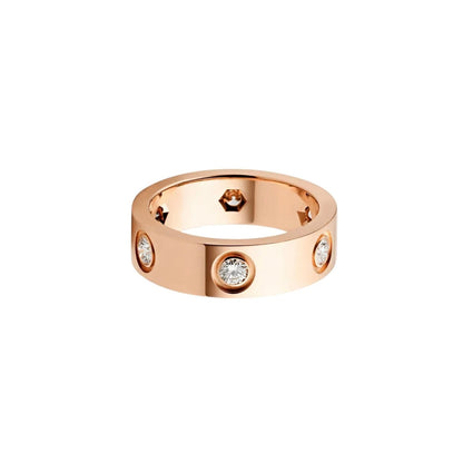 [CharmAmor]LOVE 5.5MM 6 DIAMOND RING
