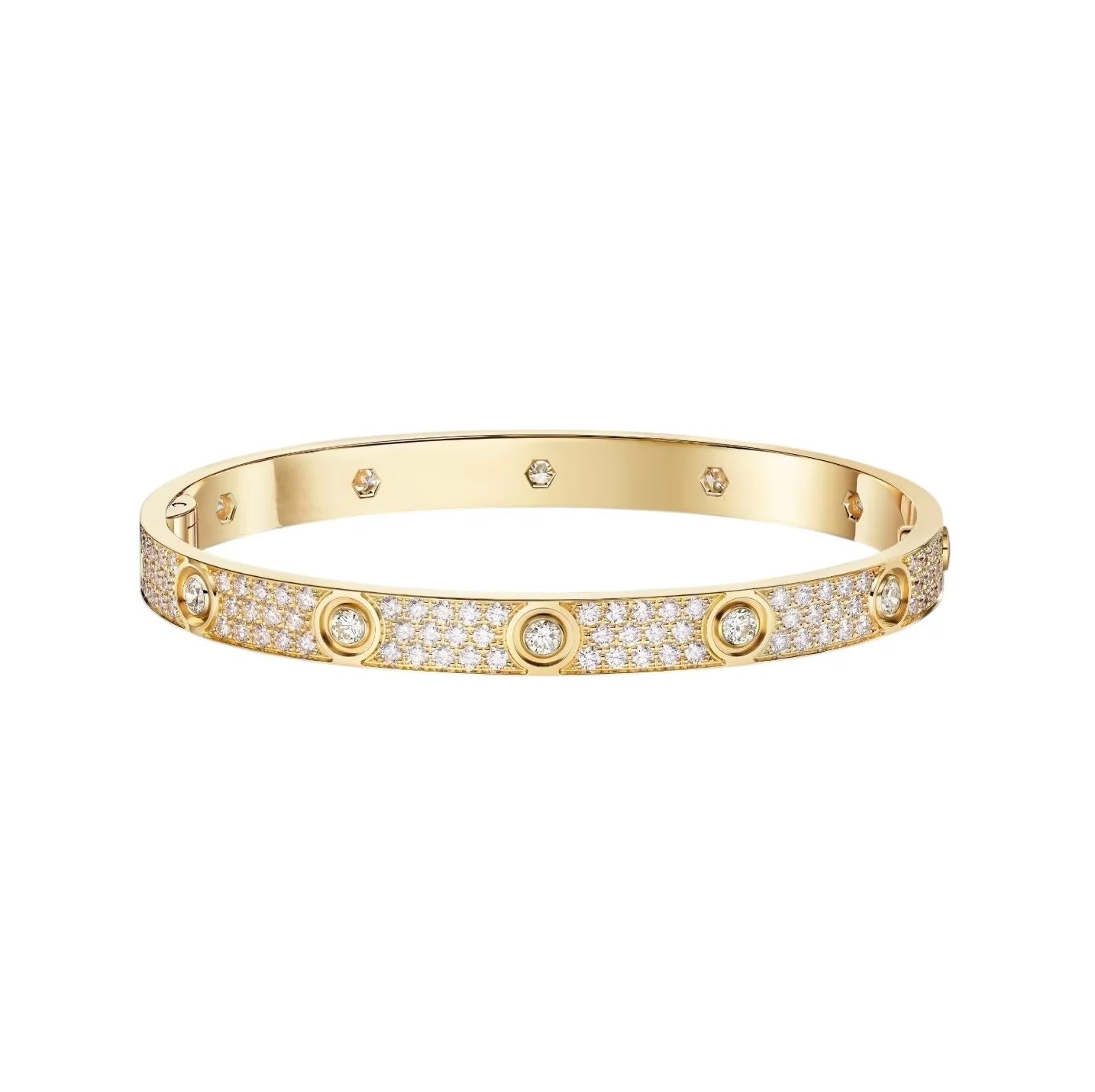 [CharmAmor]LOVE BRACELET 6.1MM DIAMOND-PAVED 10 BIG DIAMONDS