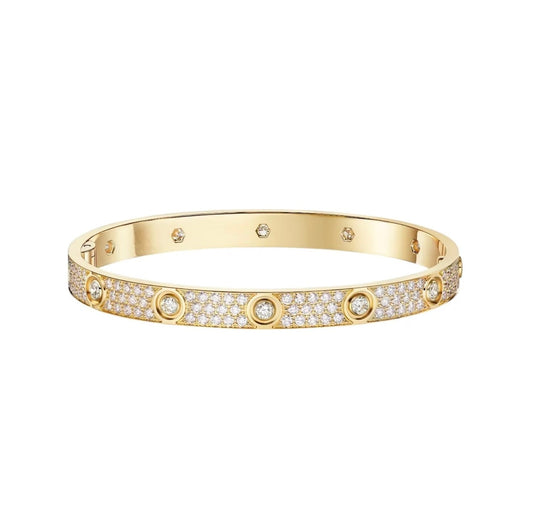 [CharmAmor]LOVE BRACELET 6.1MM DIAMOND-PAVED 10 BIG DIAMONDS
