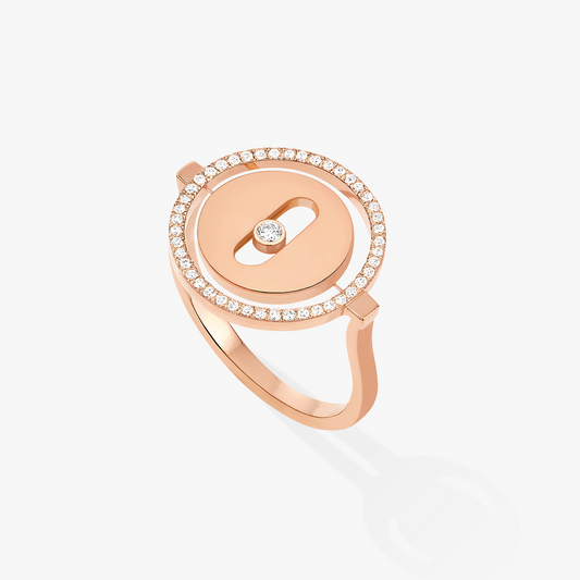 [CharmAmor]LUCKY MOVE PINK GOLD DIAMOND RING