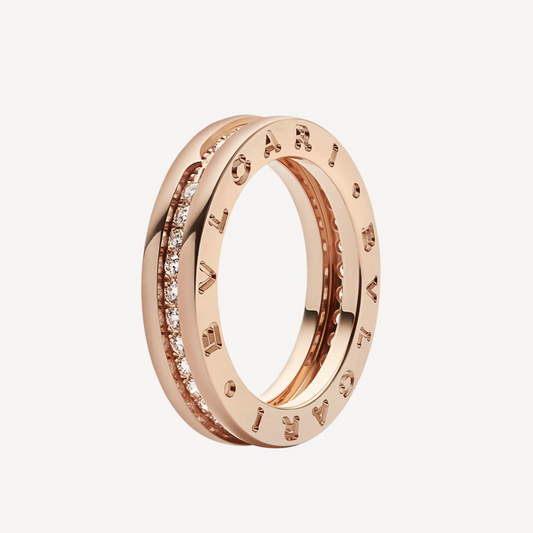 [CharmAmor]ZERO 1 ONE-BAND PAVED DIAMONDS ON THE SPIRAL RING