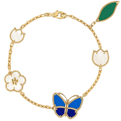 [CharmAmor]LUCKY SPRING BUTTERFLY 5 MOTIF BRACELET