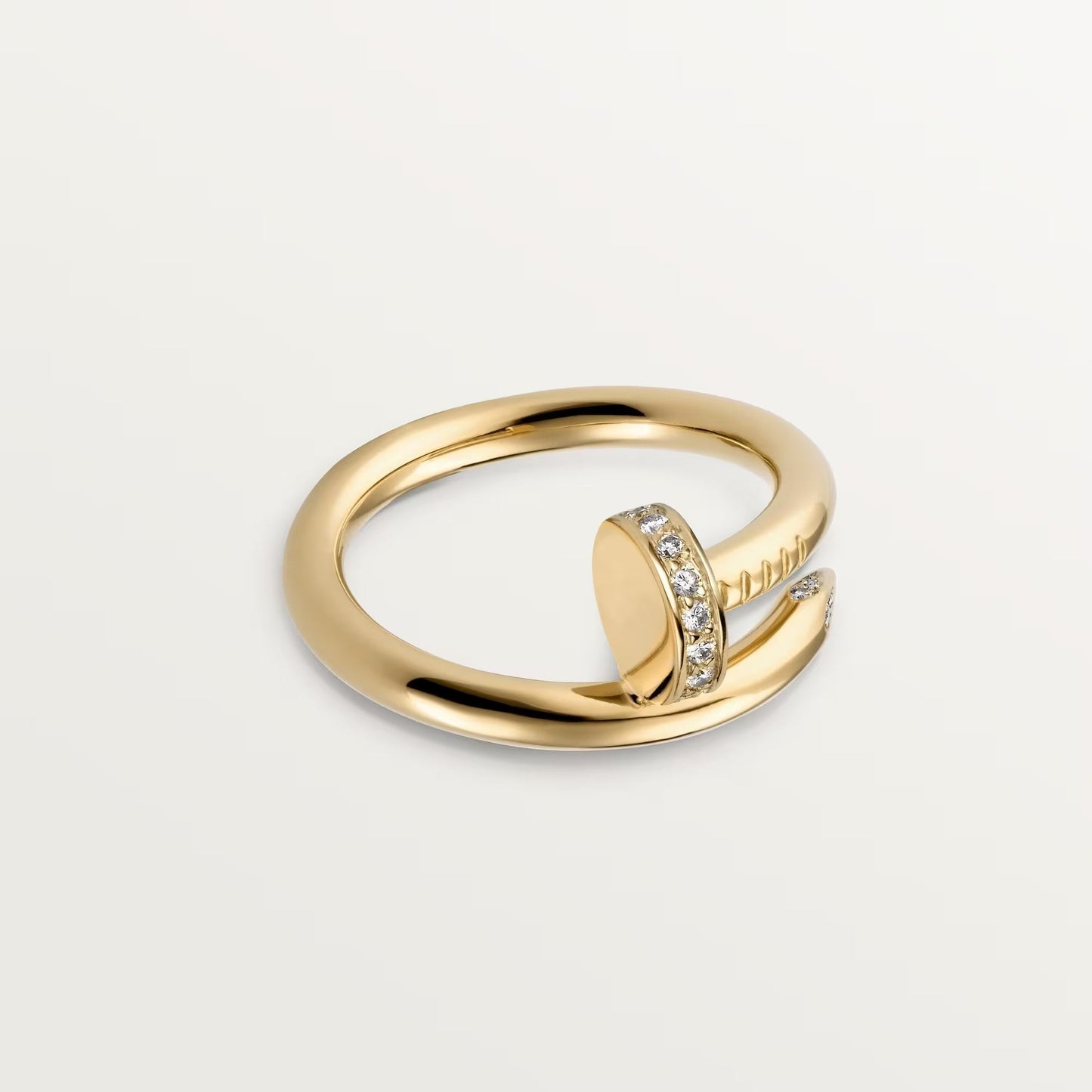 [CharmAmor]JUSTE RING 2.6MM HALF DIAMOND