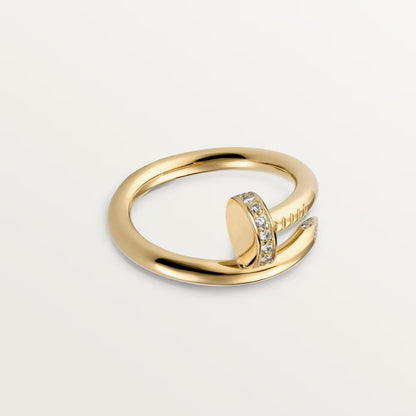 [CharmAmor]JUSTE RING 2.6MM HALF DIAMOND