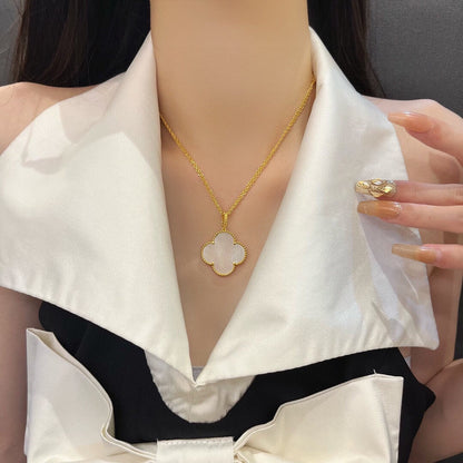 [CharmAmor]CLOVER 25MM MOP LARGE PENDANT NECKLACE
