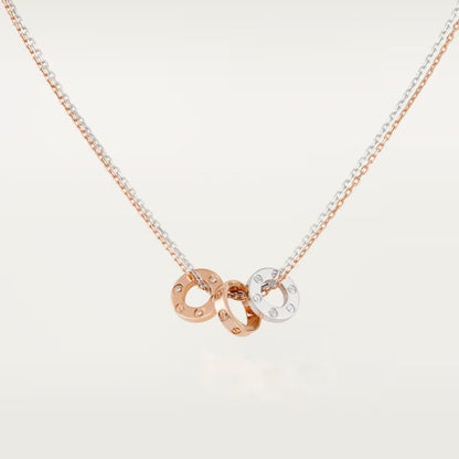 [CharmAmor]LOVE 6 DIAMOND PENDANT NECKLACE