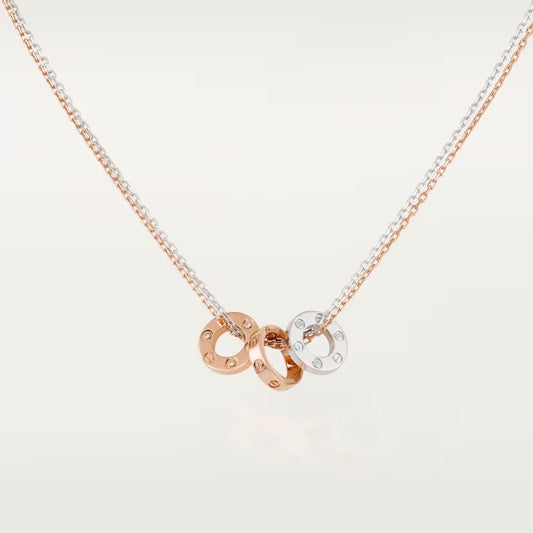[CharmAmor]LOVE 6 DIAMOND PENDANT NECKLACE