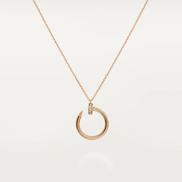 [CharmAmor]JUSTE NECKLACE PINK GOLD
