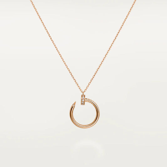 [CharmAmor]JUSTE NECKLACE PINK GOLD
