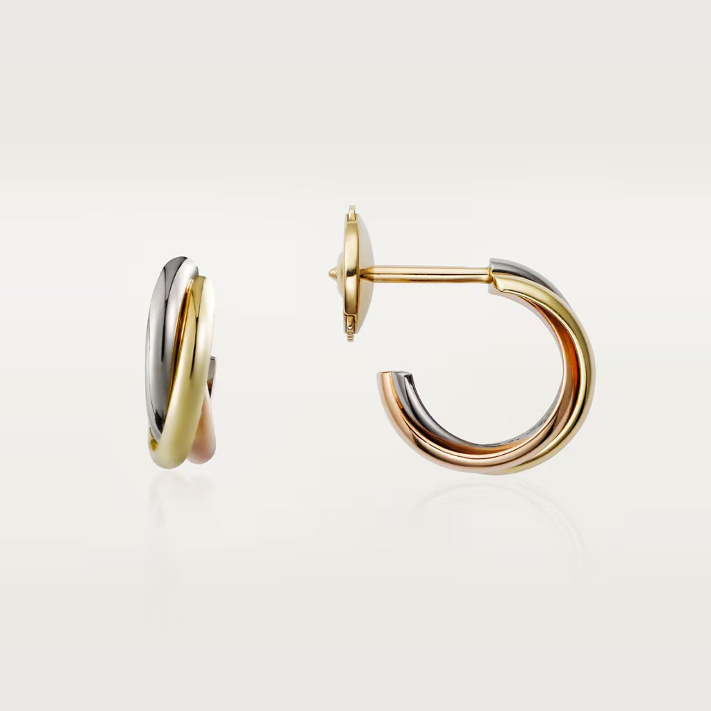 [CharmAmor]TRINITY ON DIAMOND MINI EARRINGS