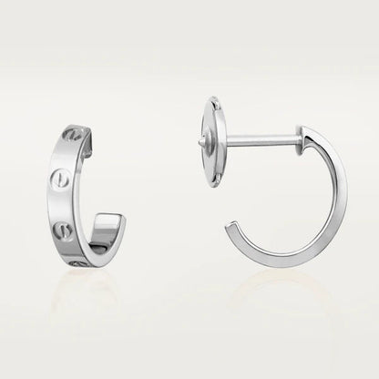 [CharmAmor]LOVE EARRINGS 2.65MM SILVER