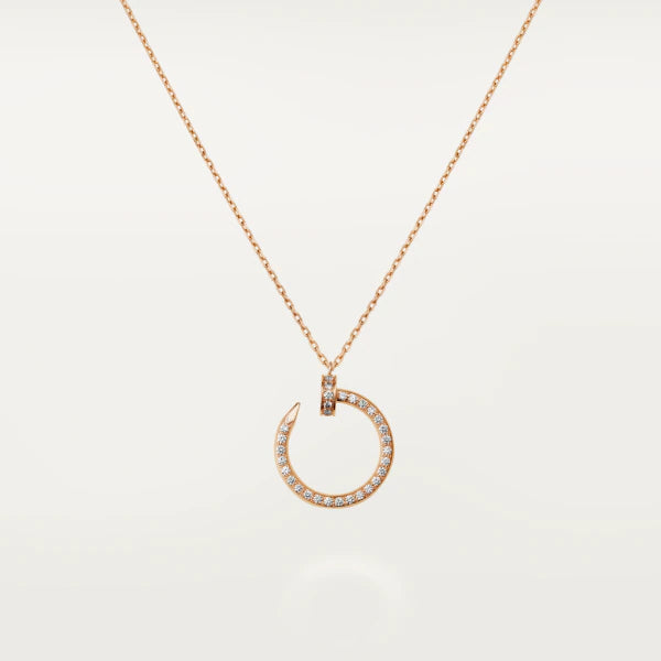 [CharmAmor]JUSTE NECKLACE PINK GOLD DIAMONDS