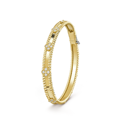 [CharmAmor]CLOVER BRACELET 4MM DIAMONDS