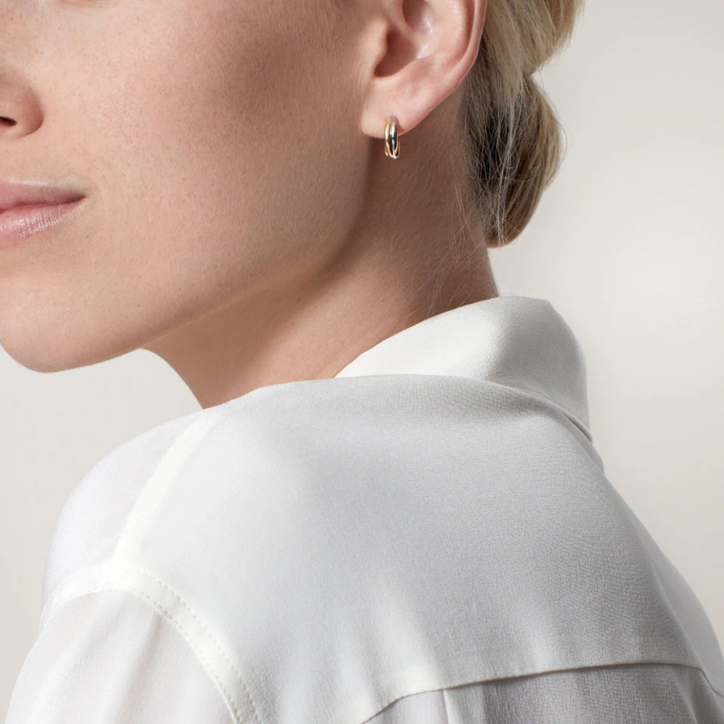 [CharmAmor]TRINITY ON DIAMOND MINI EARRINGS