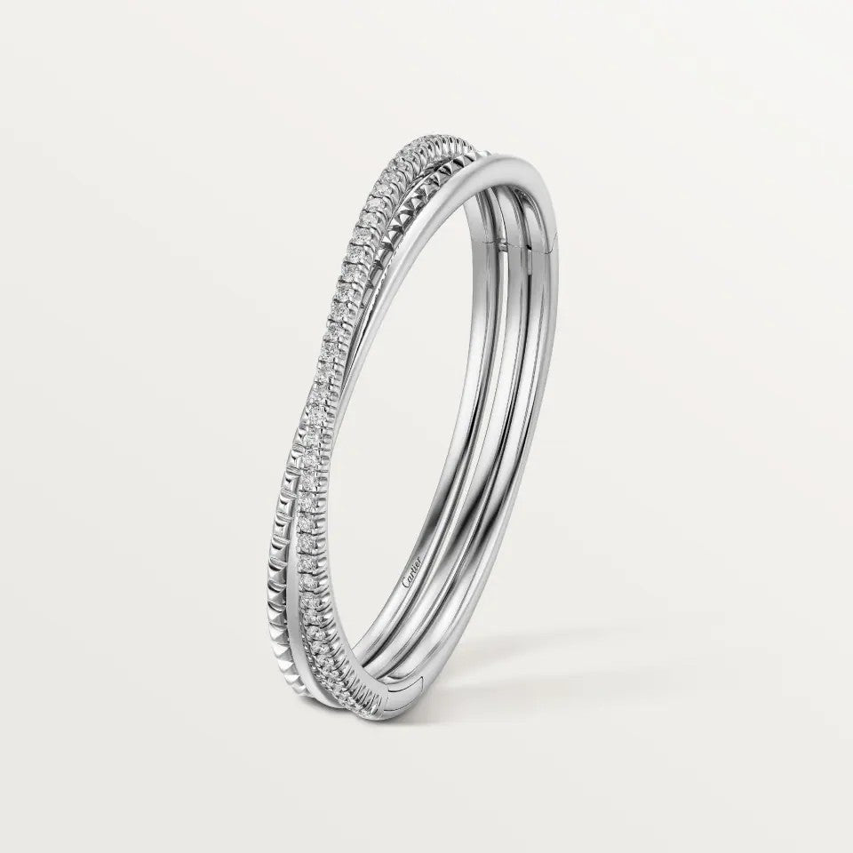 [CharmAmor]ETINCELLE HALF-PAVED DIAMOND BRACELET