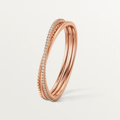 [CharmAmor]ETINCELLE HALF-PAVED DIAMOND BRACELET