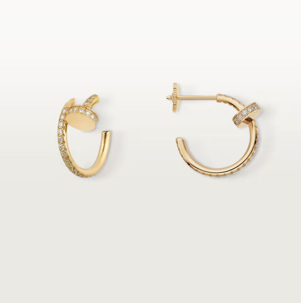 [CharmAmor]JUSTE FULL DIAMOND SMALL EARRINGS