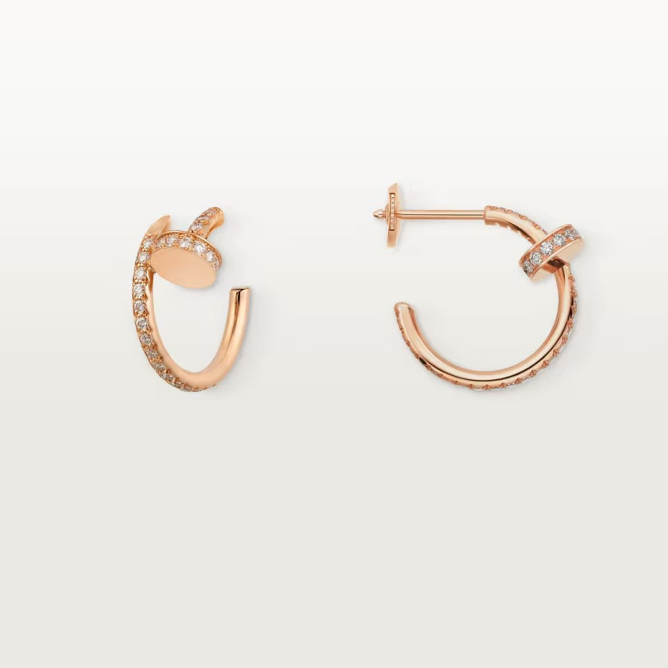 [CharmAmor]JUSTE FULL DIAMOND SMALL EARRINGS