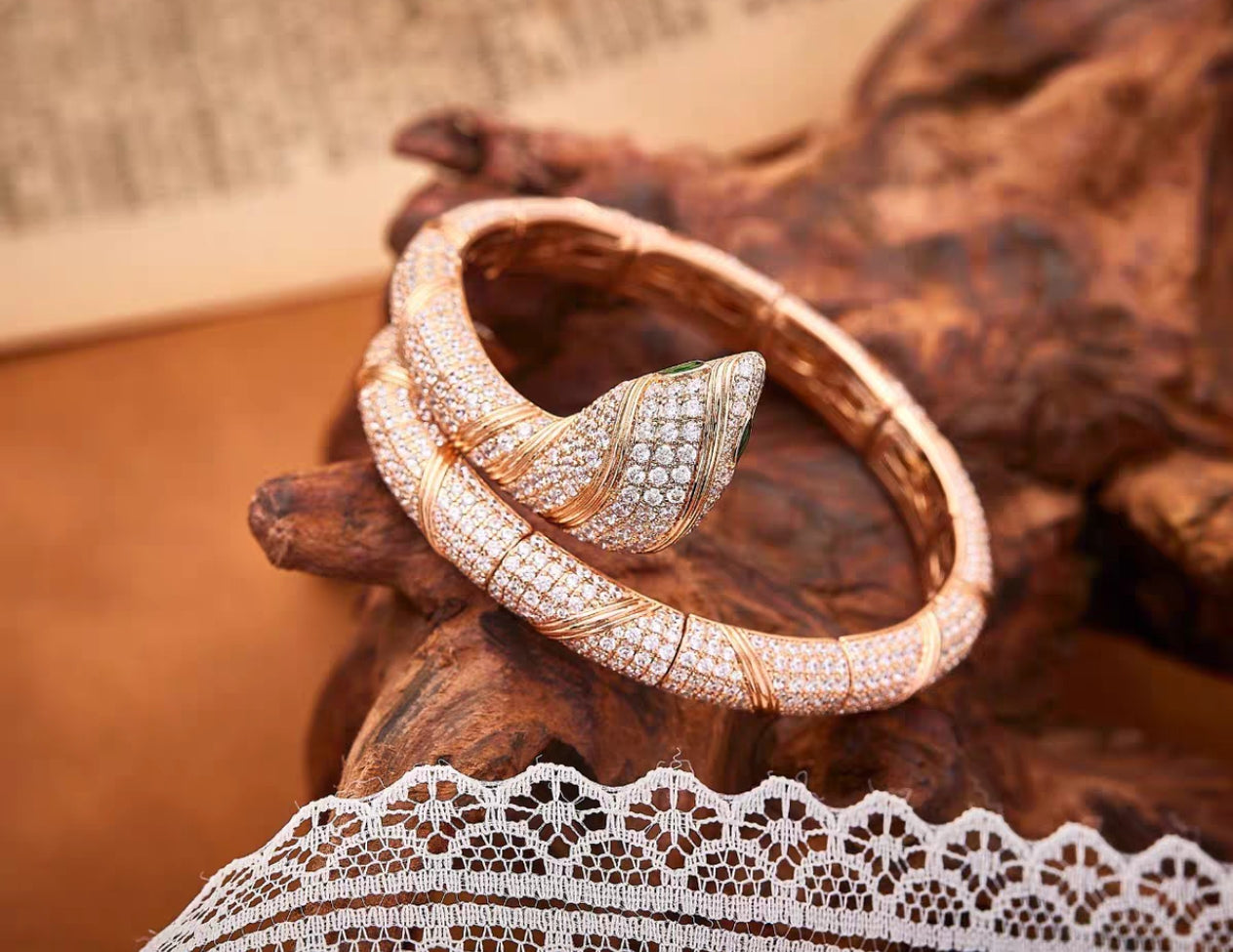 [CharmAmor]HAUTE COUTURE GOLD SERPENTI BRACELET