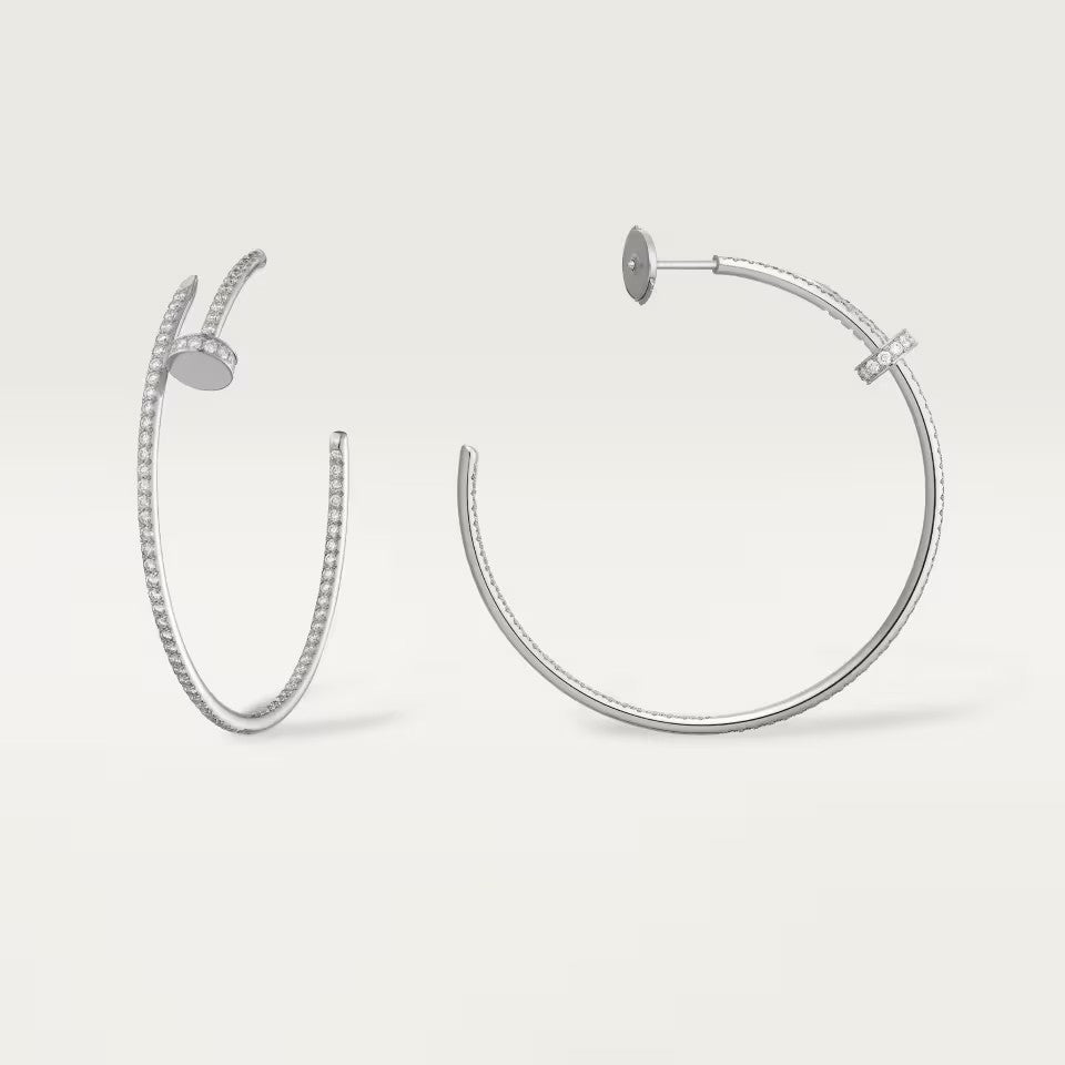 [CharmAmor]JUSTE FULL DIAMOND LARGE EARRINGS