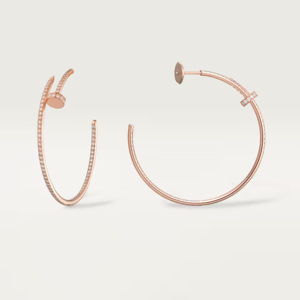 [CharmAmor]JUSTE FULL DIAMOND LARGE EARRINGS