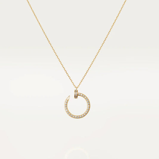 [CharmAmor]JUSTE NECKLACE GOLD DIAMONDS