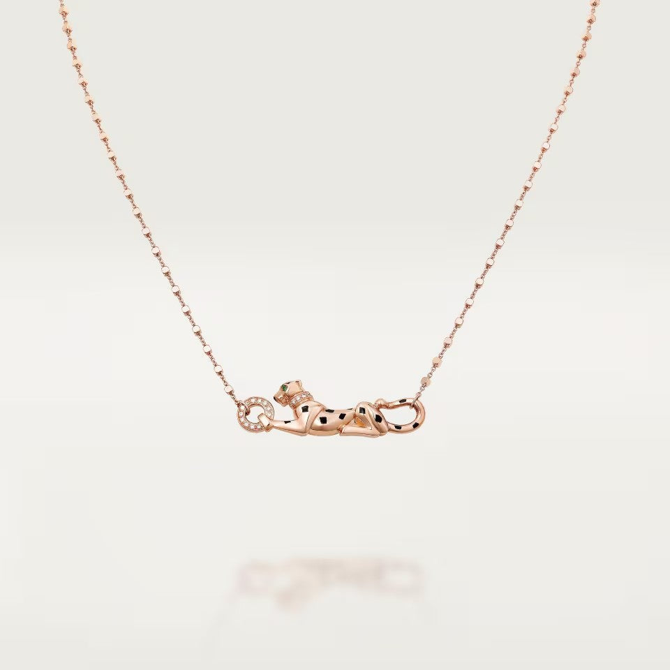 [CharmAmor]PANTHERE FULL DIAMOND NECKLACE