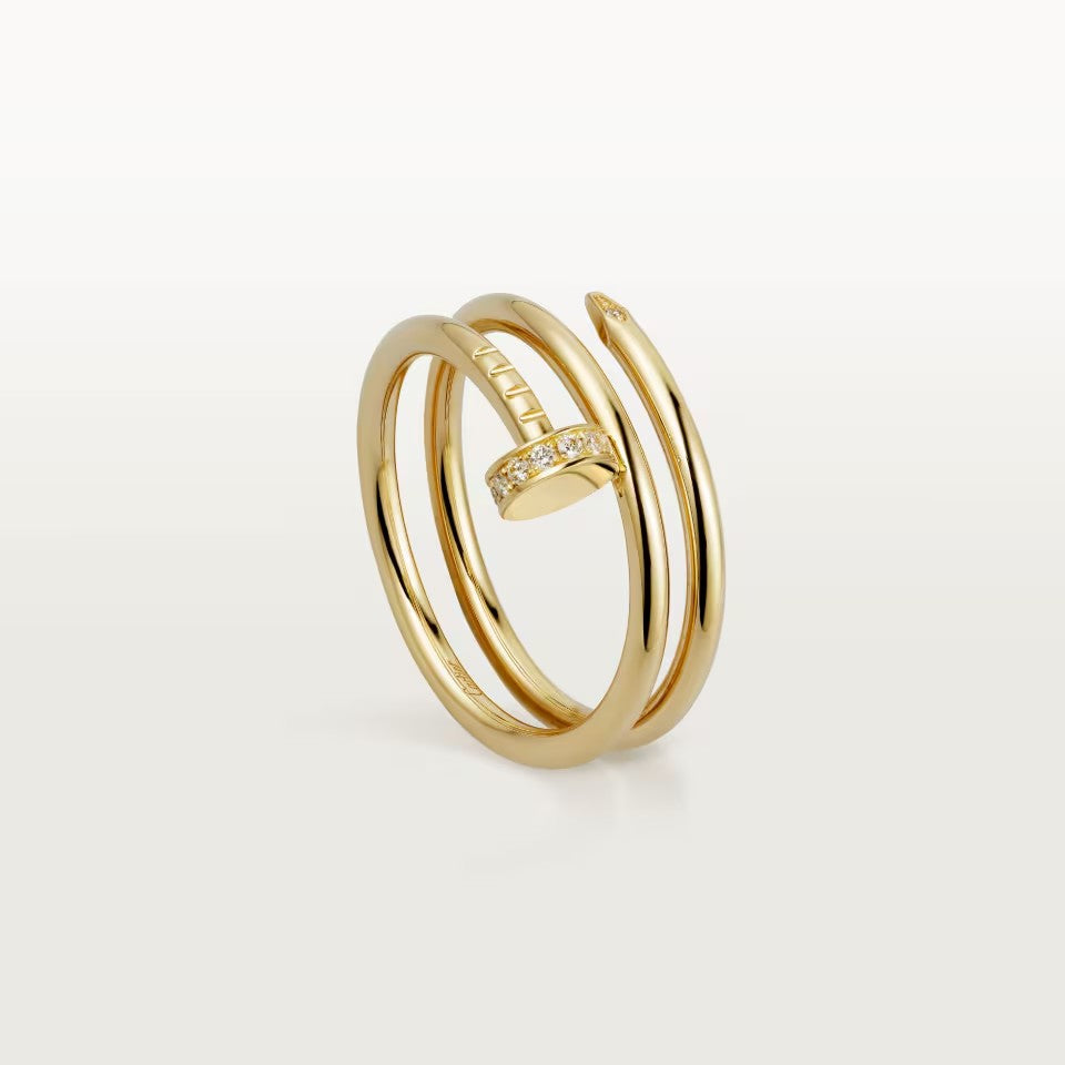 [CharmAmor]JUSTE RING 4.8MM HALF DIAMOND