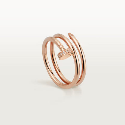 [CharmAmor]JUSTE RING 4.8MM HALF DIAMOND