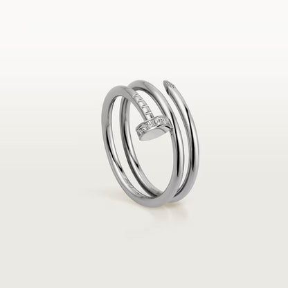 [CharmAmor]JUSTE RING 4.8MM HALF DIAMOND