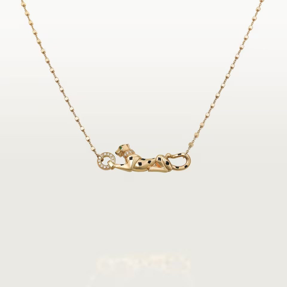 [CharmAmor]PANTHERE FULL DIAMOND NECKLACE