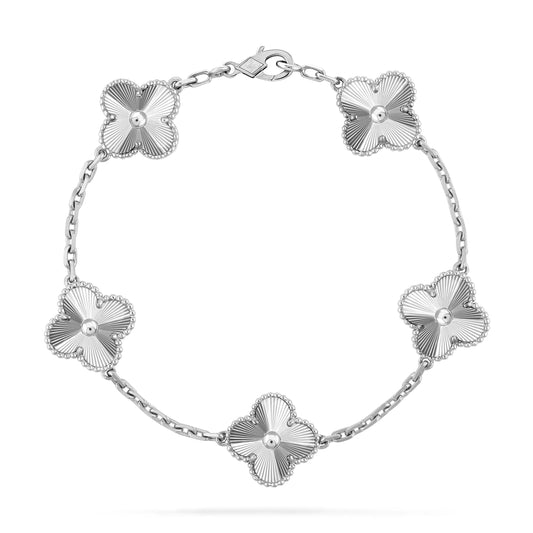 [CharmAmor]CLOVER SILVER 5 MOTIFS BRACELET