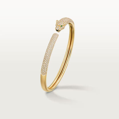 [CharmAmor]PANTHERE FULL DIAMOND OPEN BRACELET