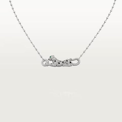 [CharmAmor]PANTHERE PAVED DIAMOND NECKLACE