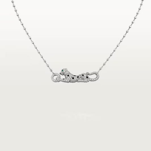 [CharmAmor]PANTHERE PAVED DIAMOND NECKLACE