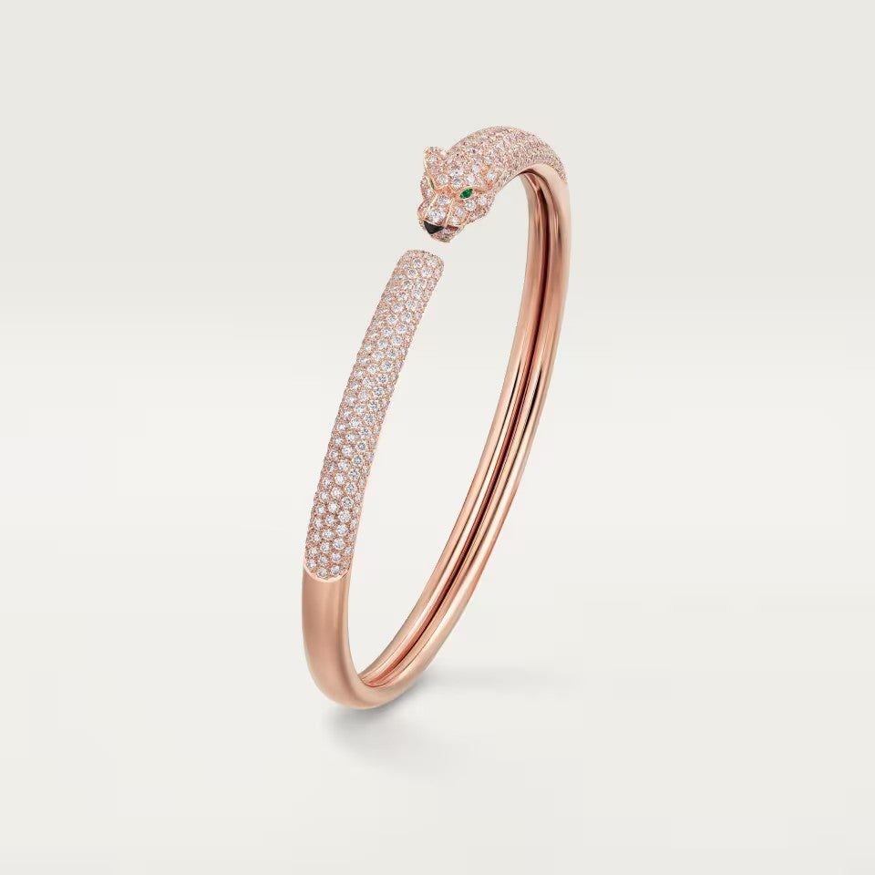 [CharmAmor]PANTHERE FULL DIAMOND OPEN BRACELET
