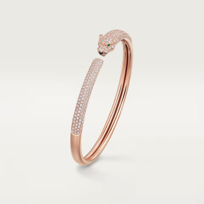 [CharmAmor]PANTHERE FULL DIAMOND OPEN BRACELET