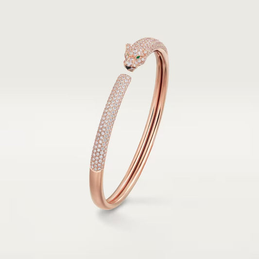 [CharmAmor]PANTHERE FULL DIAMOND OPEN BRACELET