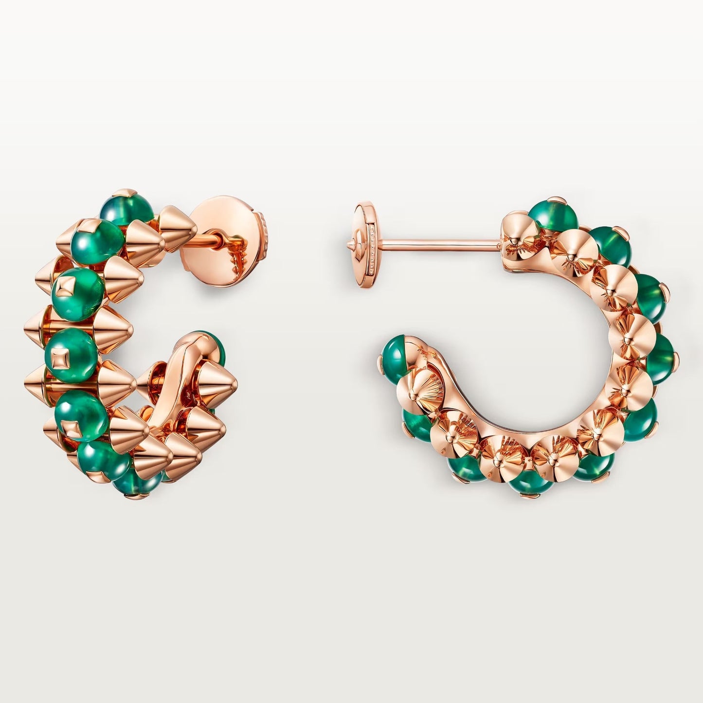 [CharmAmor]CLASH 7.9MM AGATE CHALCEDONY EARRINGS