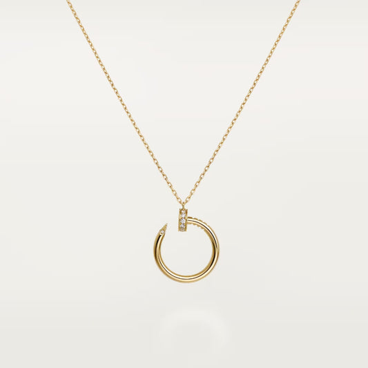 [CharmAmor]JUSTE NECKLACE HALF DIAMOND