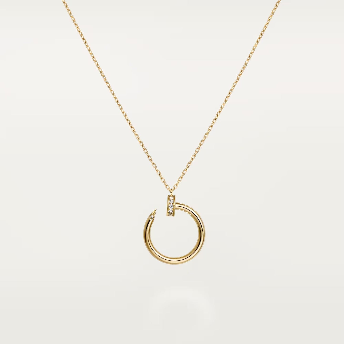 [CharmAmor]JUSTE NECKLACE HALF DIAMOND
