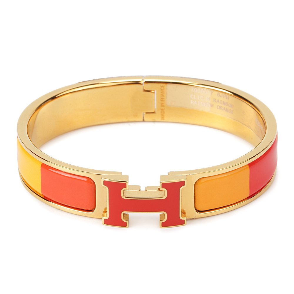 [CharmAmor]H BRACELET ORANGE RAINBOW CERAMIC