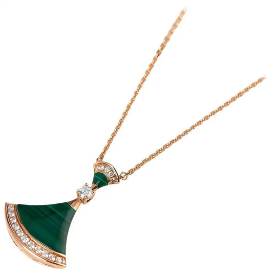 [CharmAmor]DREAM NECKLACE MALACHITE DIAMOND