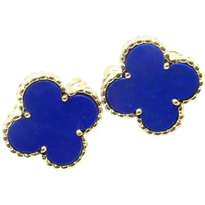 [CharmAmor]CLOVER MINI 9.5MM TURQUOISE EARRINGS