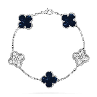 [CharmAmor] CLOVER 5 MOTIF PIETERSITE BRACELET COLLECTION