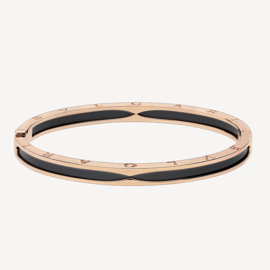[CharmAmor]ZERO 1 PINK GOLD WITH BLACK CERAMIC BRACELET