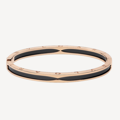 [CharmAmor]ZERO 1 PINK GOLD WITH BLACK CERAMIC BRACELET